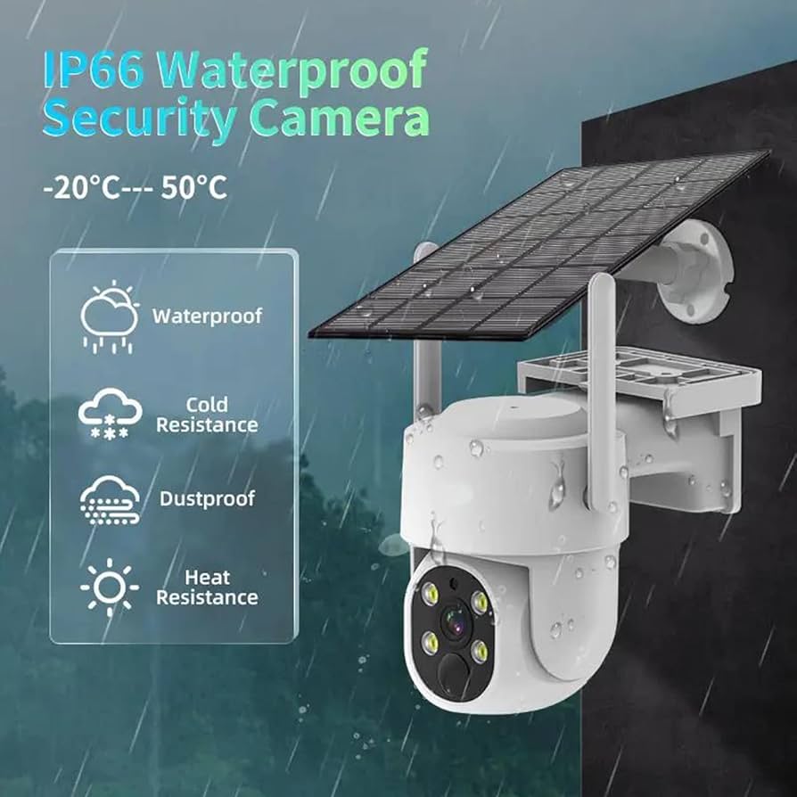 2K Solar Security Camera Wireless Outdoor