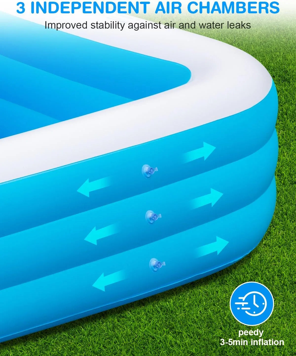 Extra Large Inflatable Pool 180*140*60 cm