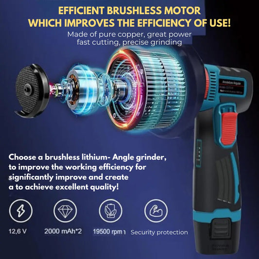 Flex Angle Grinder + 2 Batteries