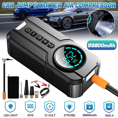 4 in 1 Portable Jump Starter with Air Pump Pro